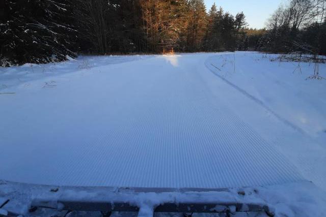 Opening of the lower track for cross-country skiing