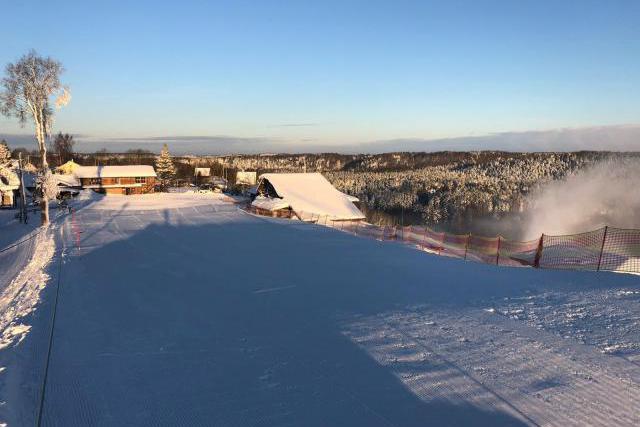 Открытие верхнего учебного склона и трасс для беговых лыж